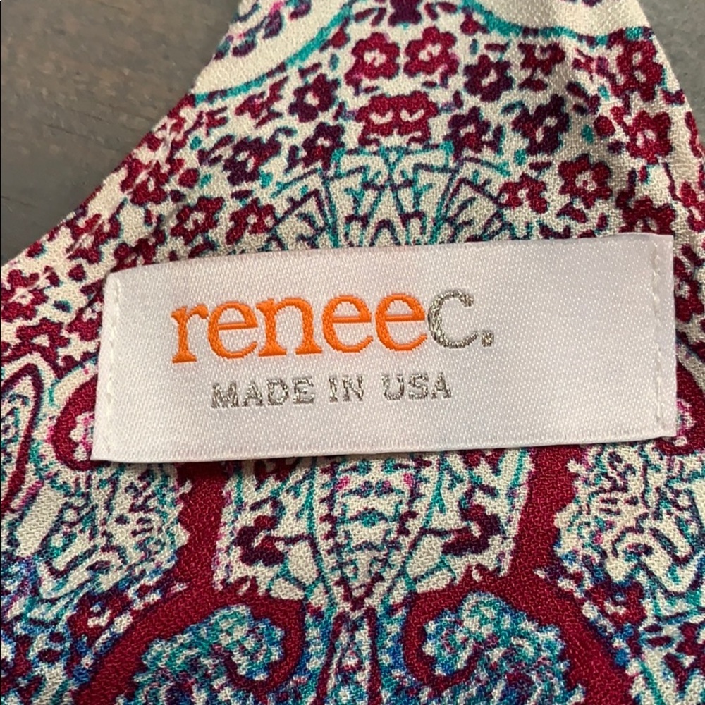 BOGO FREE Renee C. Boho Circle Print V-neck Top - Picture 4 of 7